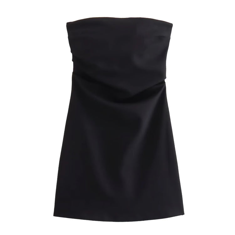 Dress Women Off Shoulder Corset Short Dresses, Ruched Backless Bodycon, Blue Black White Sexy Party Dresses for Women