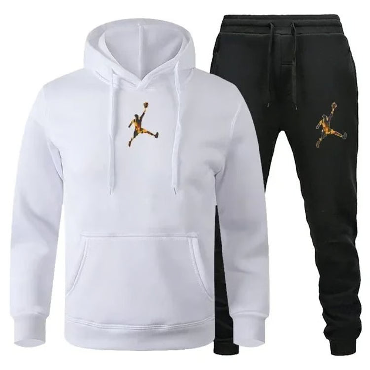 Men Autumn Winter Jogging Sportswear Set Sweatshirt and Pants