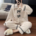 Women's Pajamas Set, Autumn & Winter Home Wear, Padded, Thickened Warm Princess Clothes for Cozy Comfort