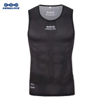 Breathable Cycling Base Layer, Quick Dry MTB Vest, Cool Cycle Sleevess for Summer, White Bike Undershirt