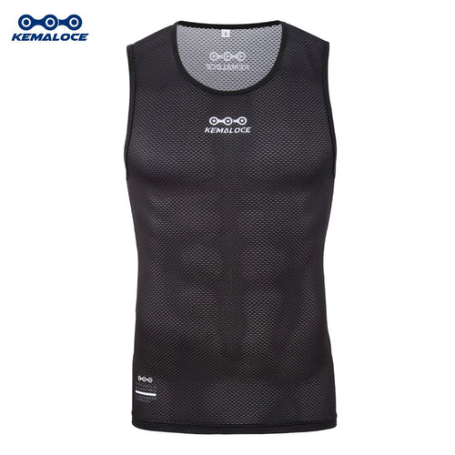Breathable Cycling Base Layer, Quick Dry MTB Vest, Cool Cycle Sleevess for Summer, White Bike Undershirt