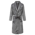 Plus Size Thick Flannel Mens Kimono Bathrobe for Autumn and Winter